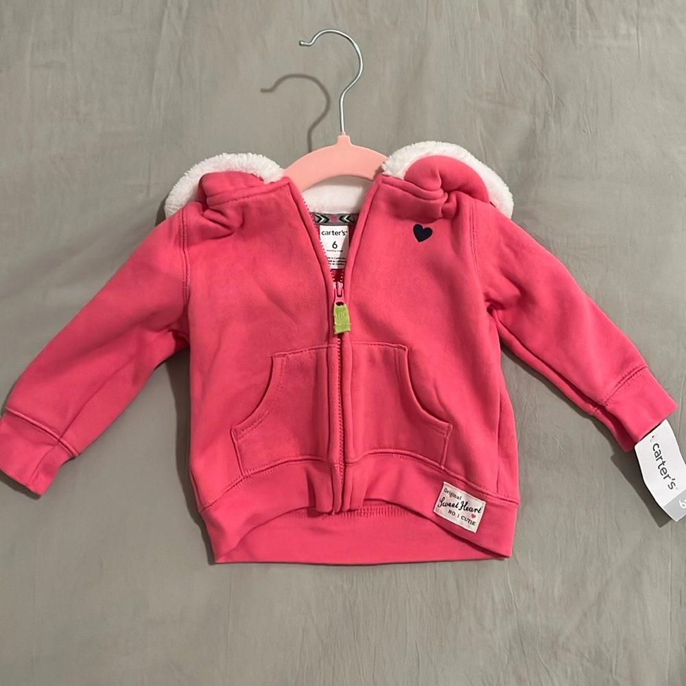 Carter’s Original No. 1 CUTE Sweet Heart Hooded zip up